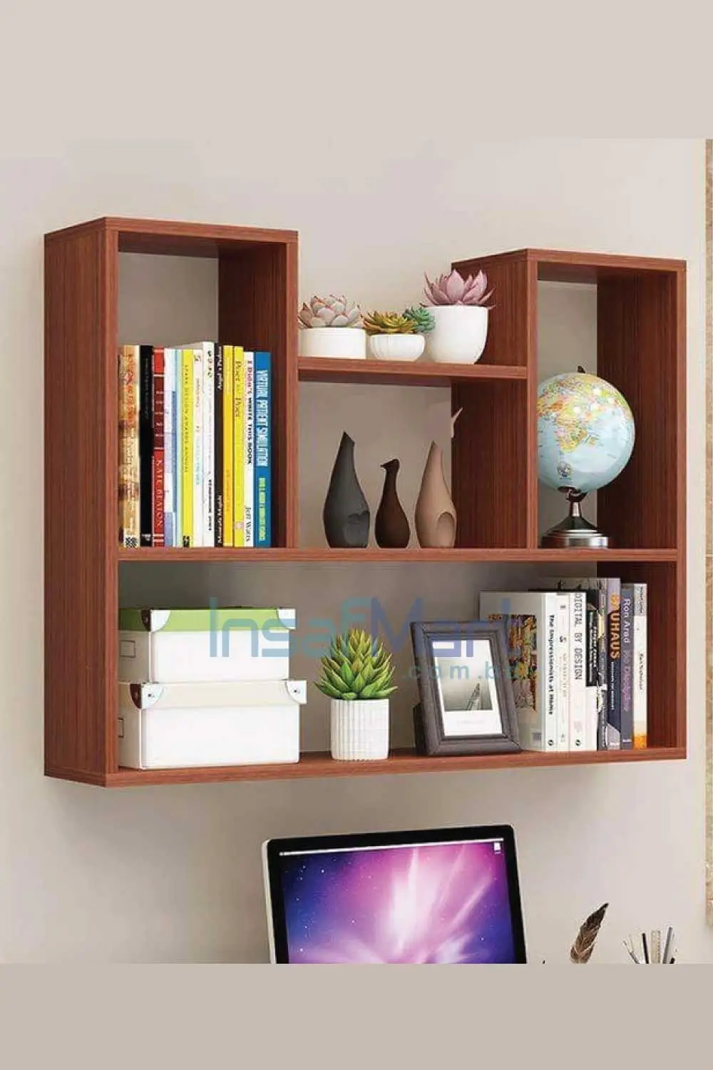 Modern-wooden-wall-mount-bookcase-1