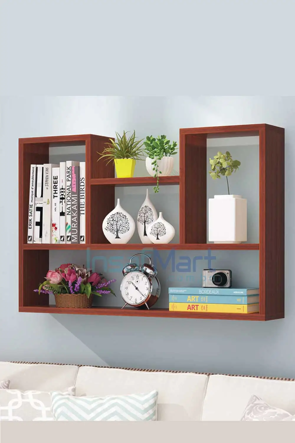 Modern-wooden-wall-mount-bookcase